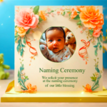 Naming ceremony invitation templates
