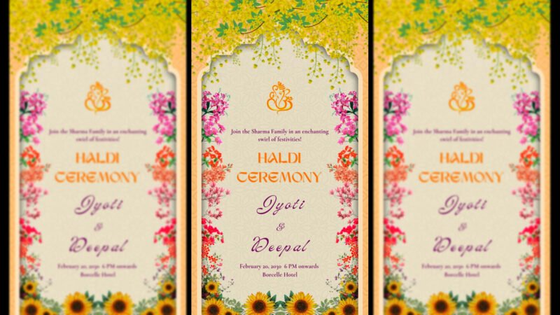 A Joyful Haldi Invite