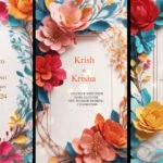 Unique 3D Floral Indian Wedding Invitation Video