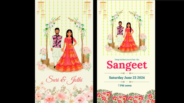 Sangeet Invitation for Indian Wedding Reels