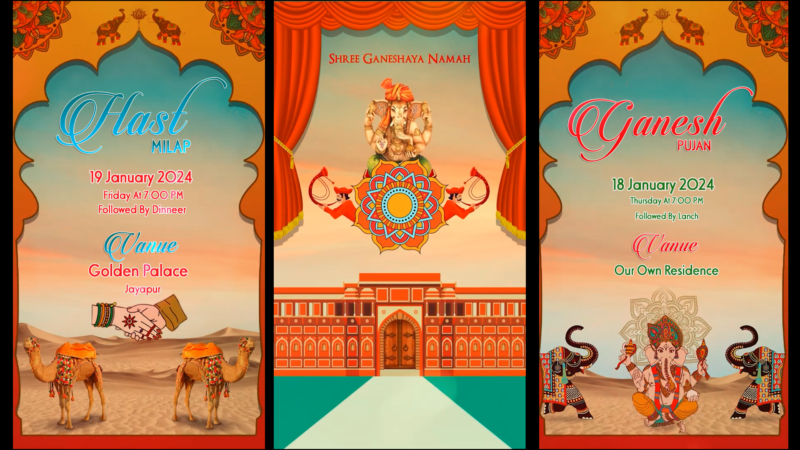 indian wedding invitation video templates free download for whatsapp