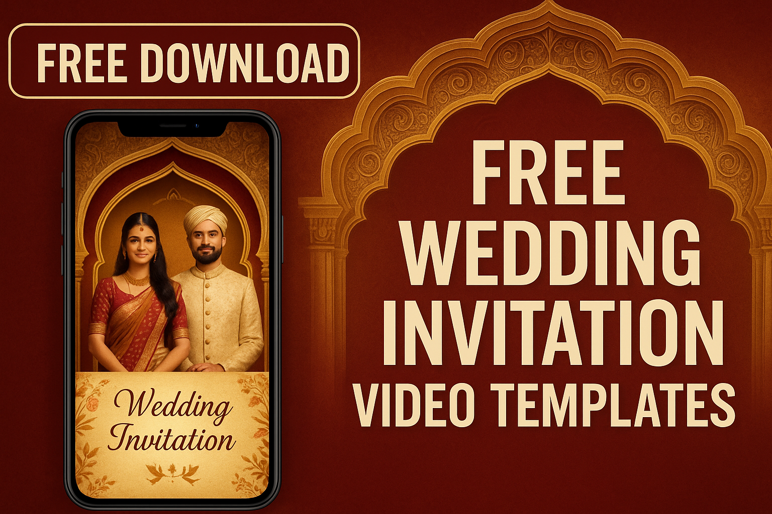 Free Wedding Invitation Video Templates